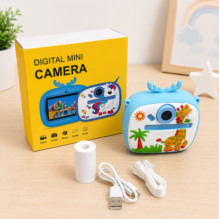 Cute Animal Instant Print Kids Camera