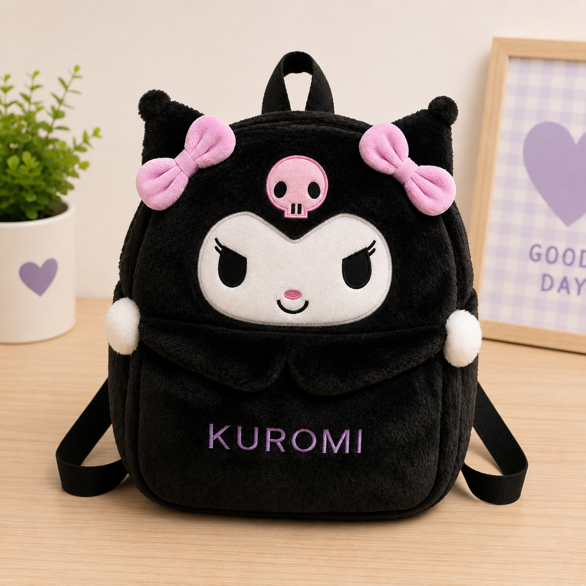 Kuromi Plush Kids Backpack