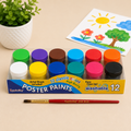12 Colors Washable Poster Paint Set