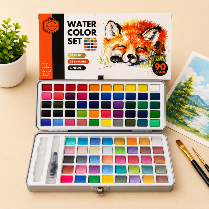 90 Colors Water Color Set