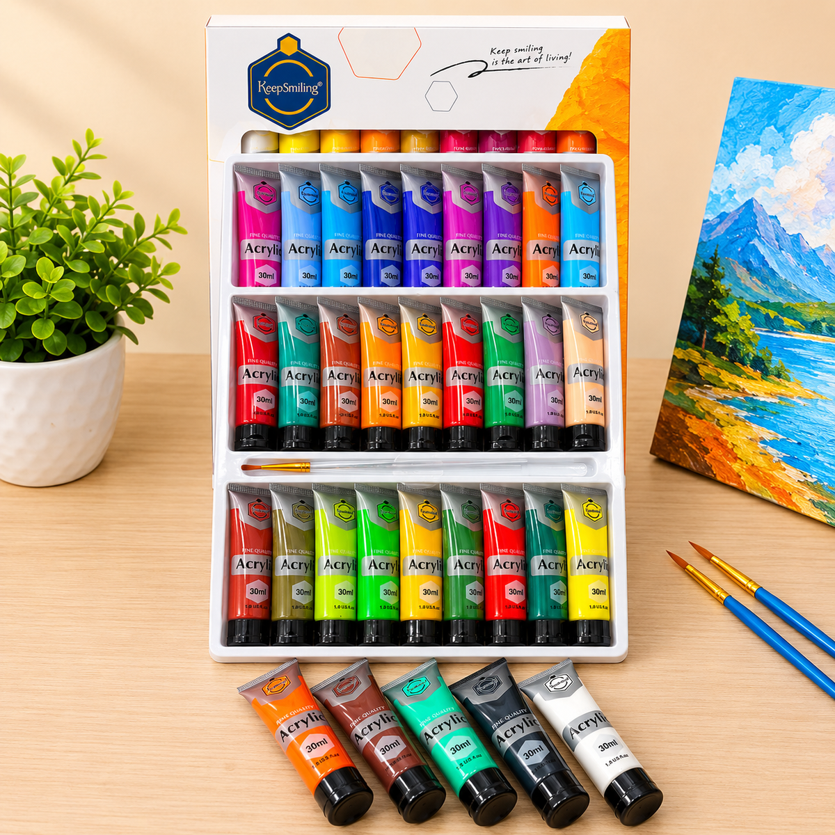 36 Colors Acrylic Paint Set