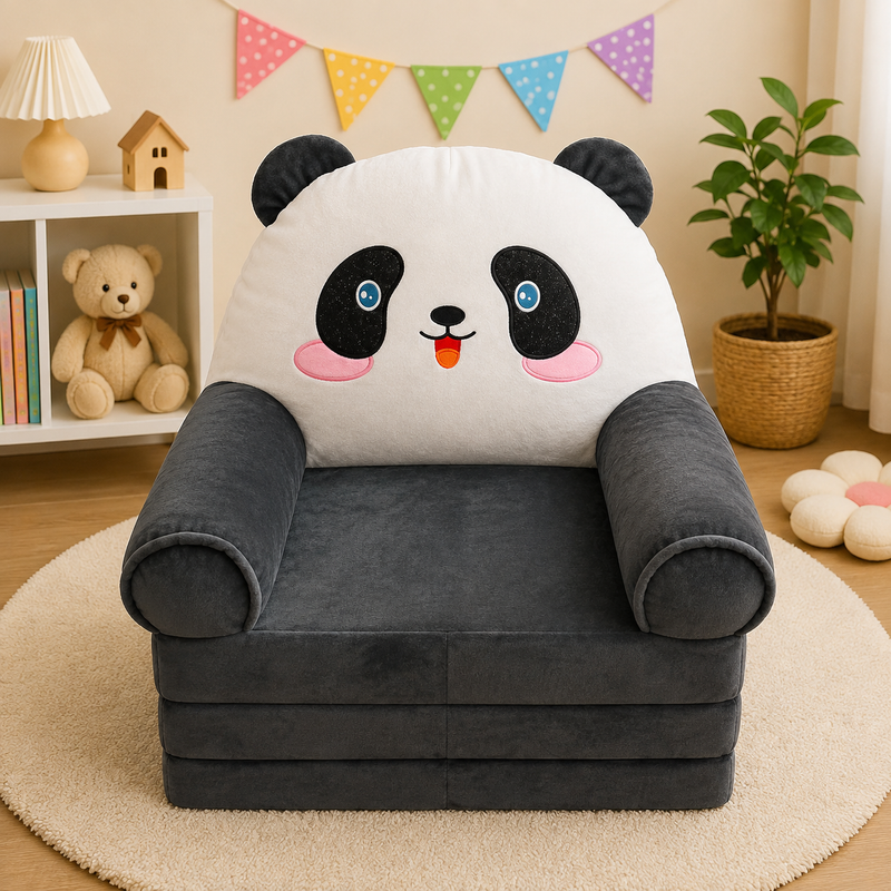 Panda Kids Sofa Cum Bed.