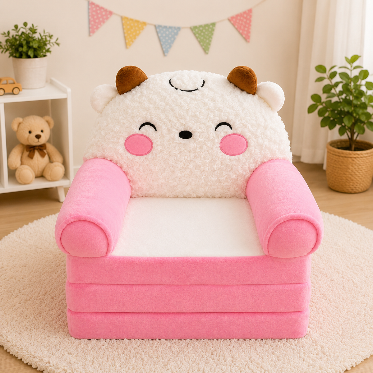 Animal Kids Sofa Cum Bed.