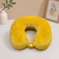 Yellow Plush Travel Neck Pillow