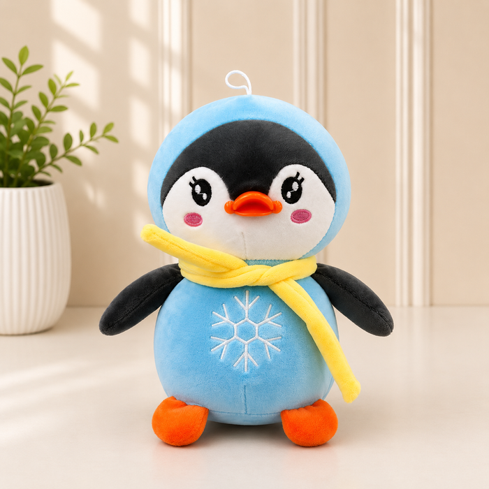 Winter Penguin Plush Soft Toy - 15cm