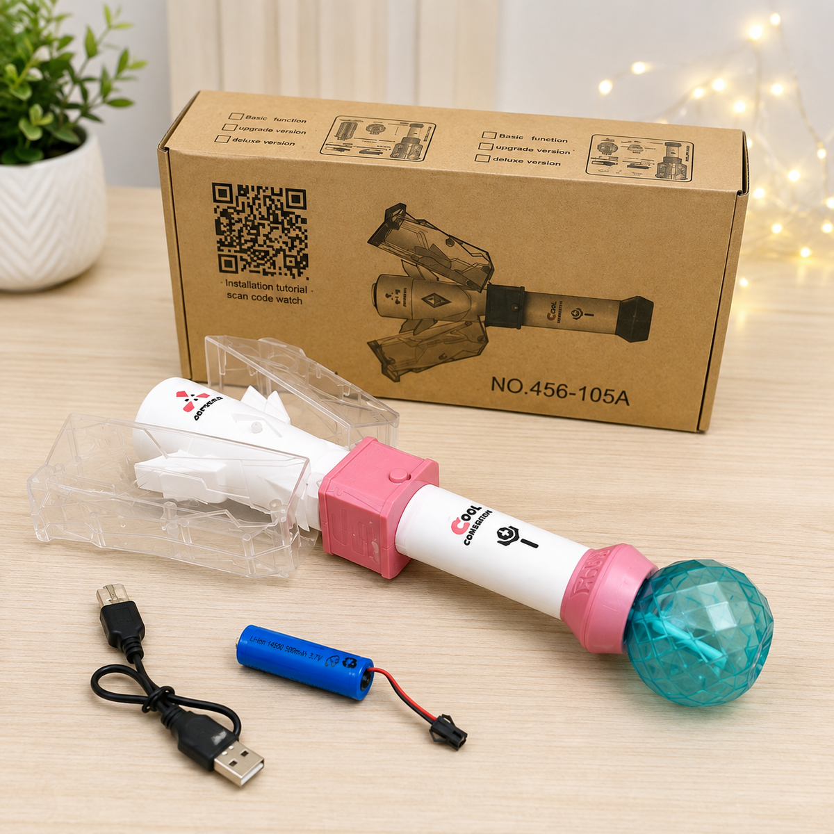 LED Rocket Ball Launcher Toy