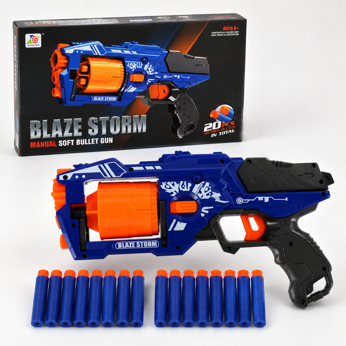 Blaze Storm Manual Soft Bullet Gun