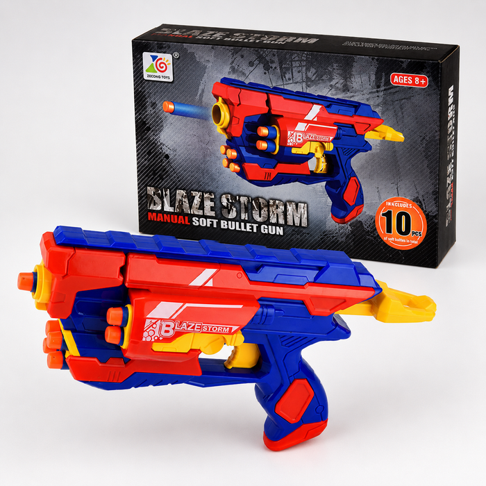 Blaze Storm Manual Soft Bullet Gun