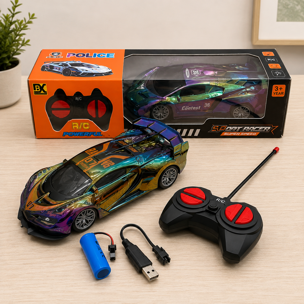 LED RC Sports Racing Car