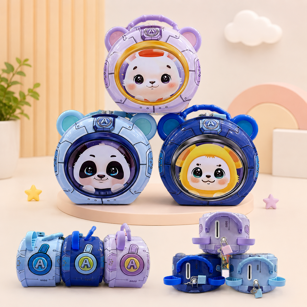 Cute Animal Space Money Box