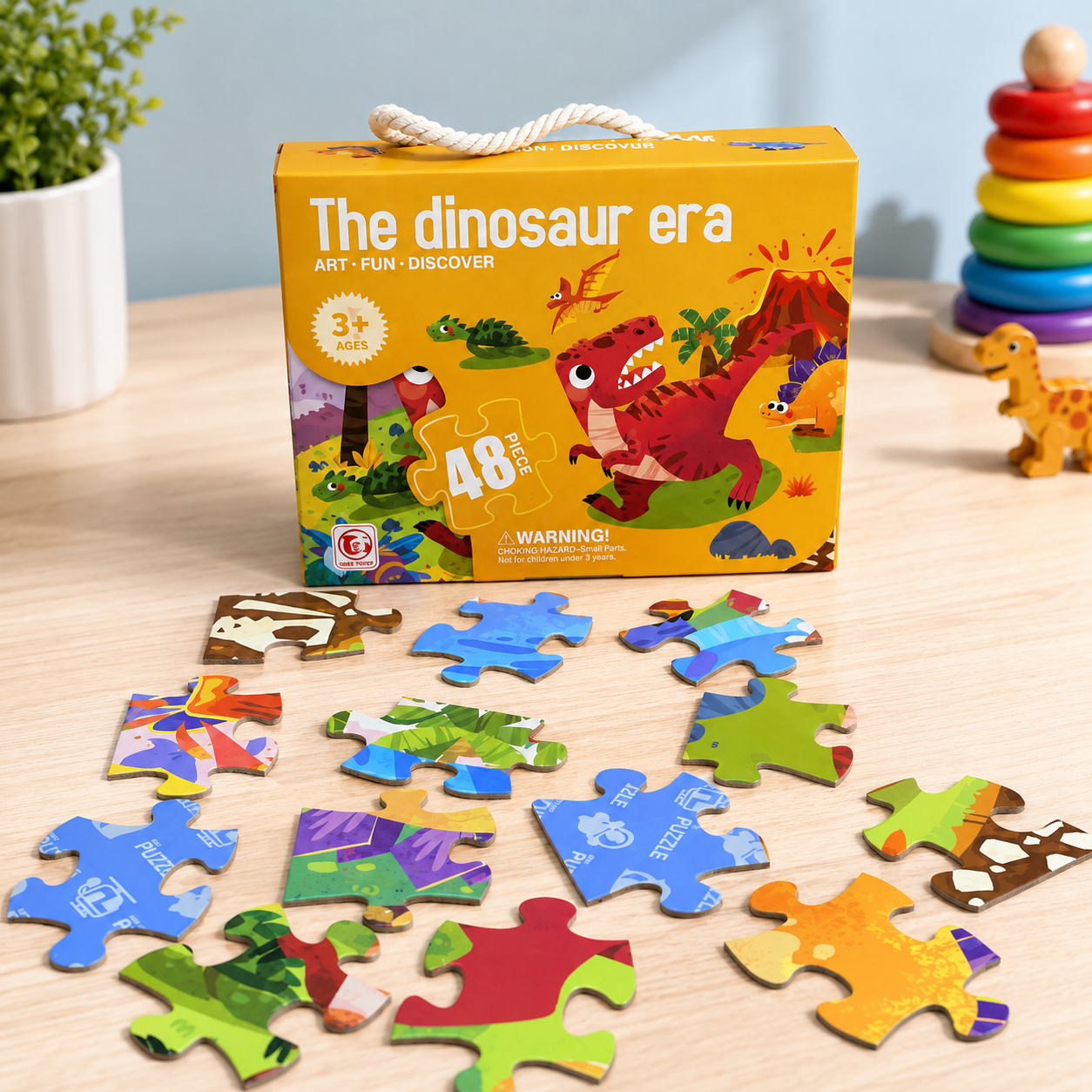 Dinosaur Era 48-Piece Puzzle Set
