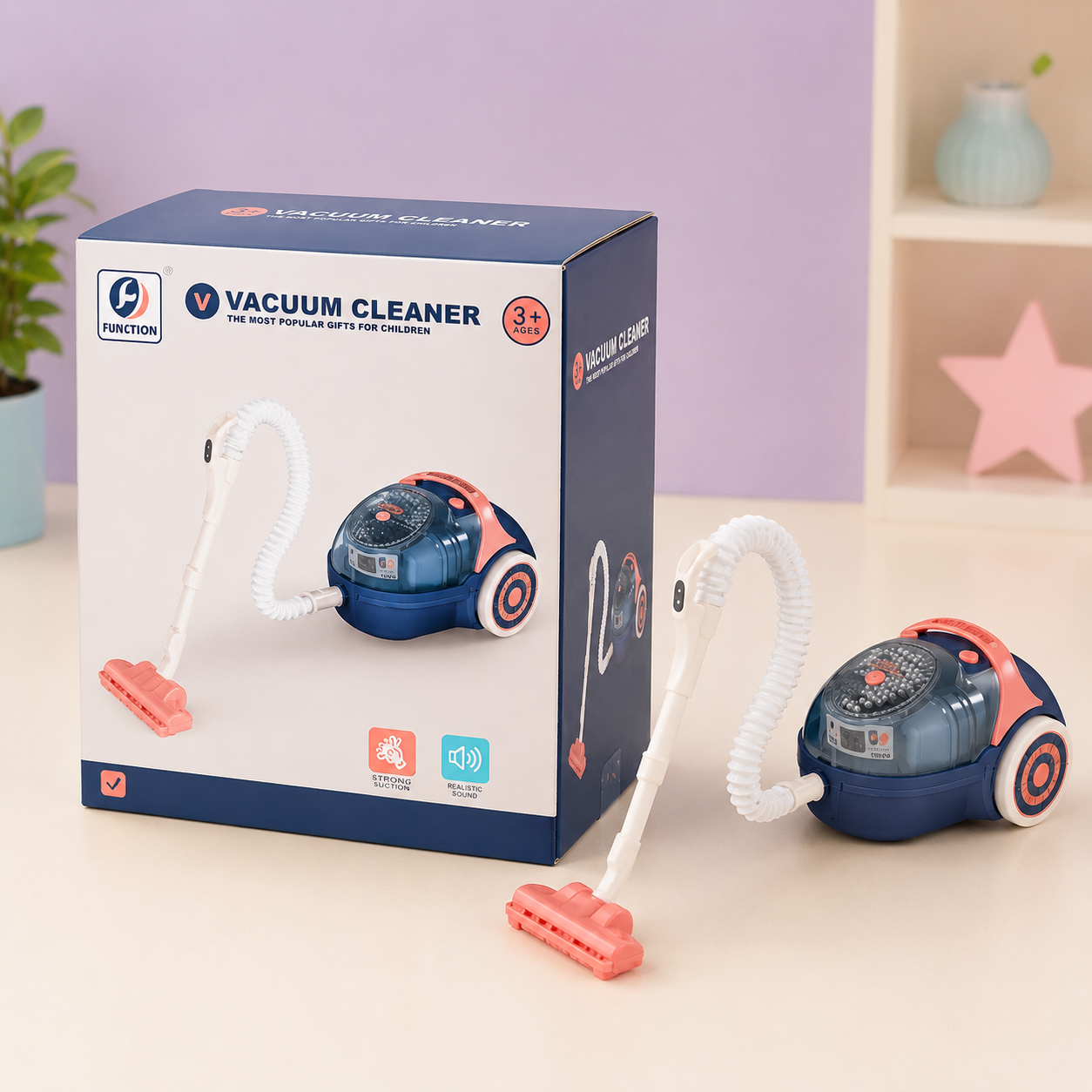 Kids Toy Vacuum Cleaner Play Set.