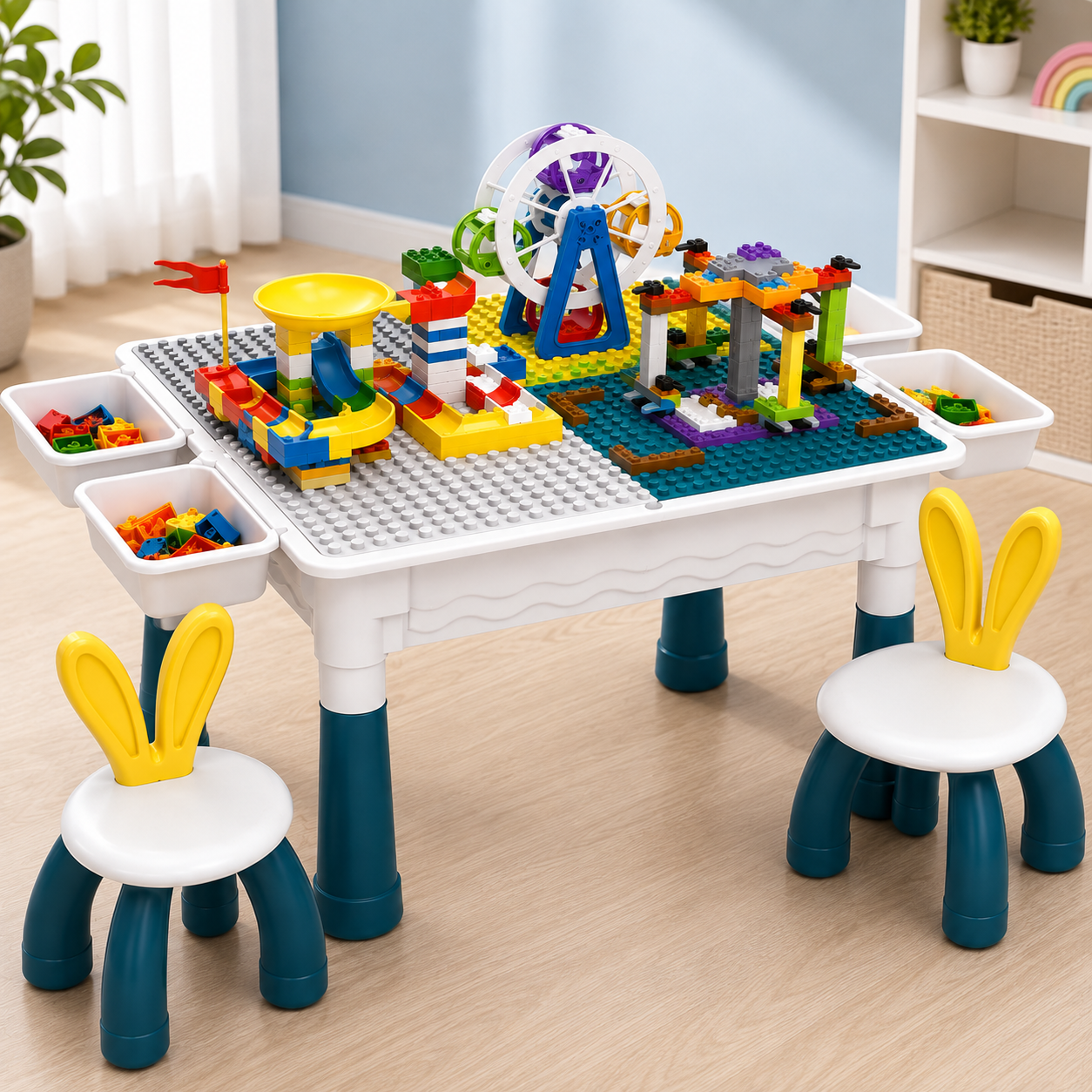 335 PCS Building Block Activity Table Set