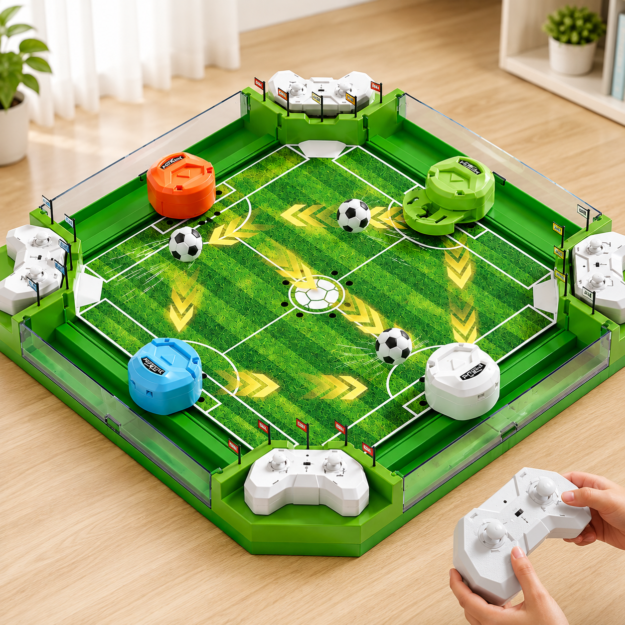 4 Player Soccer Battle Game