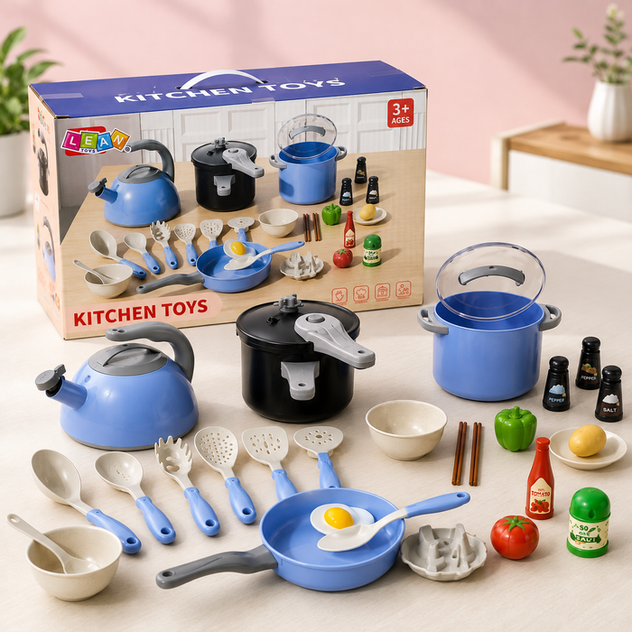 Kids Kitchen Cookware Play Set
