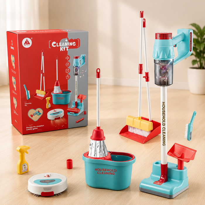 Kids Household Cleaning Kit Play Set.