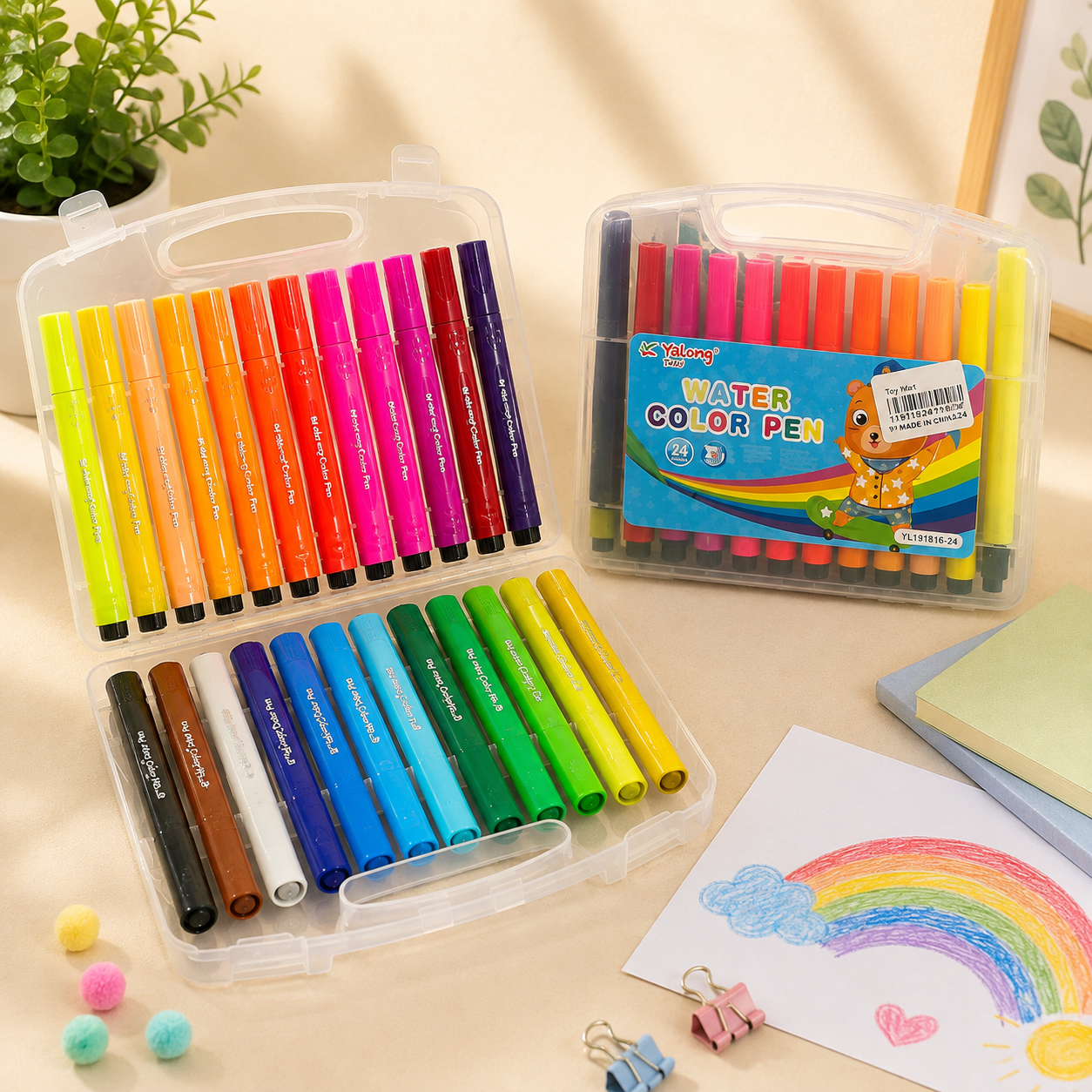 Yalong 24 Colors Water Color Pen Set