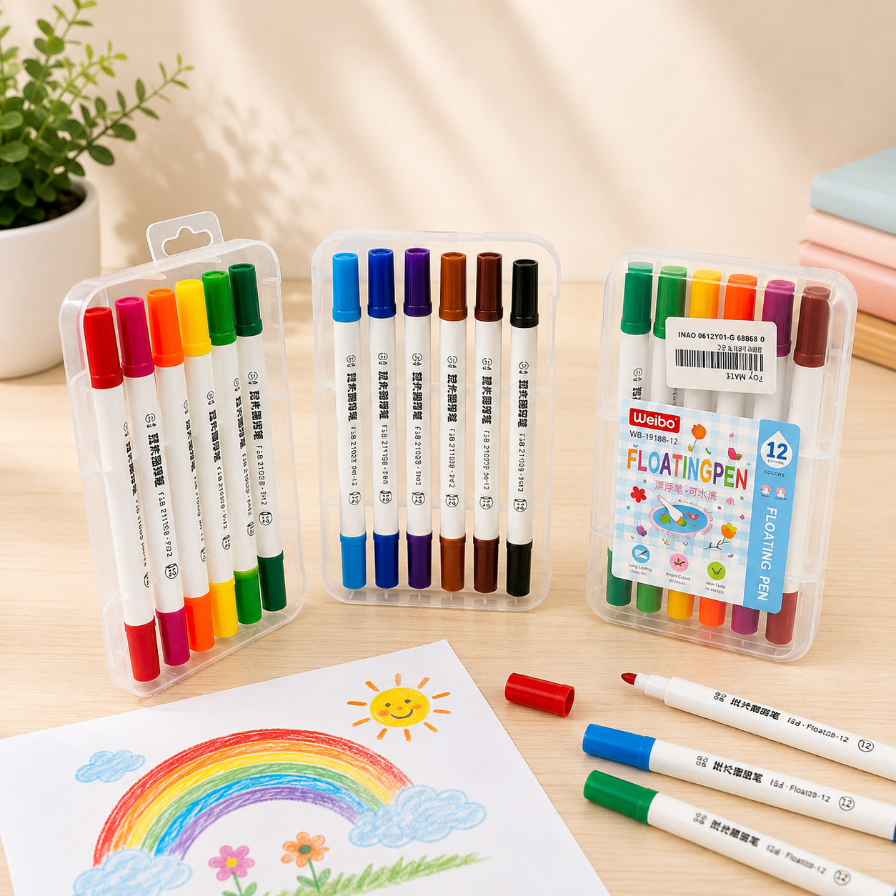 Weibo 12 Colors Floating Pen Set