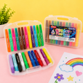 Weibo 24 Colors Glitter Marker Set