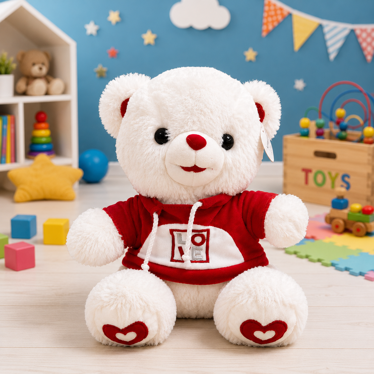 Love Hoodie Teddy Bear Plush Toy