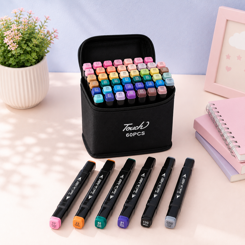 Dual Tip Marker Set (60 Colors)