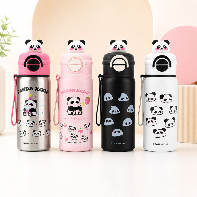 Panda Stainless Steel Insulated Water Bottle