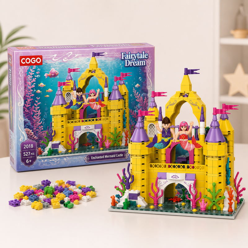 Mermaid Castle Building Blocks Set – 527 PCS