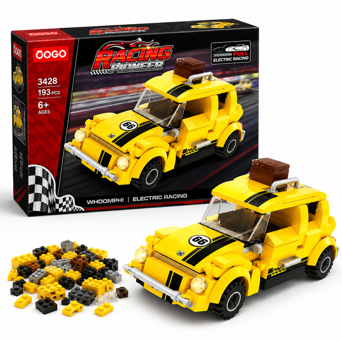 Pull Back Racing Car Building Blocks – 193 PCS