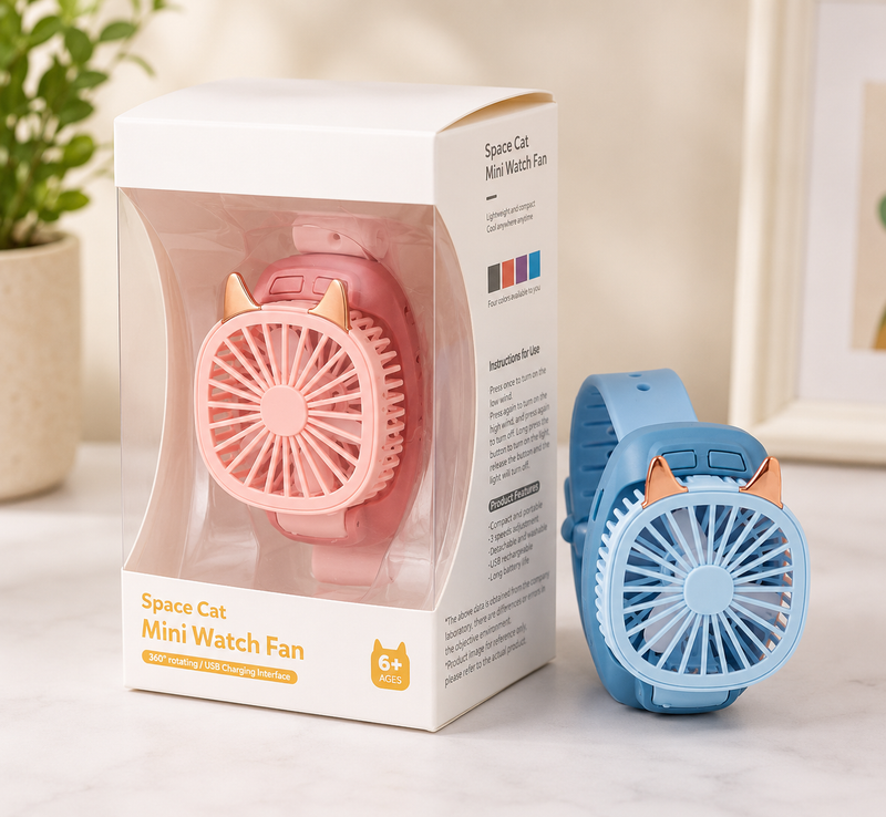 Space Cat Mini Watch Fan