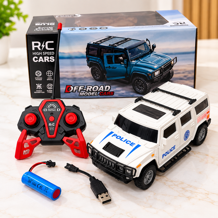 Remote Control Police Off-Road SUV for Kids