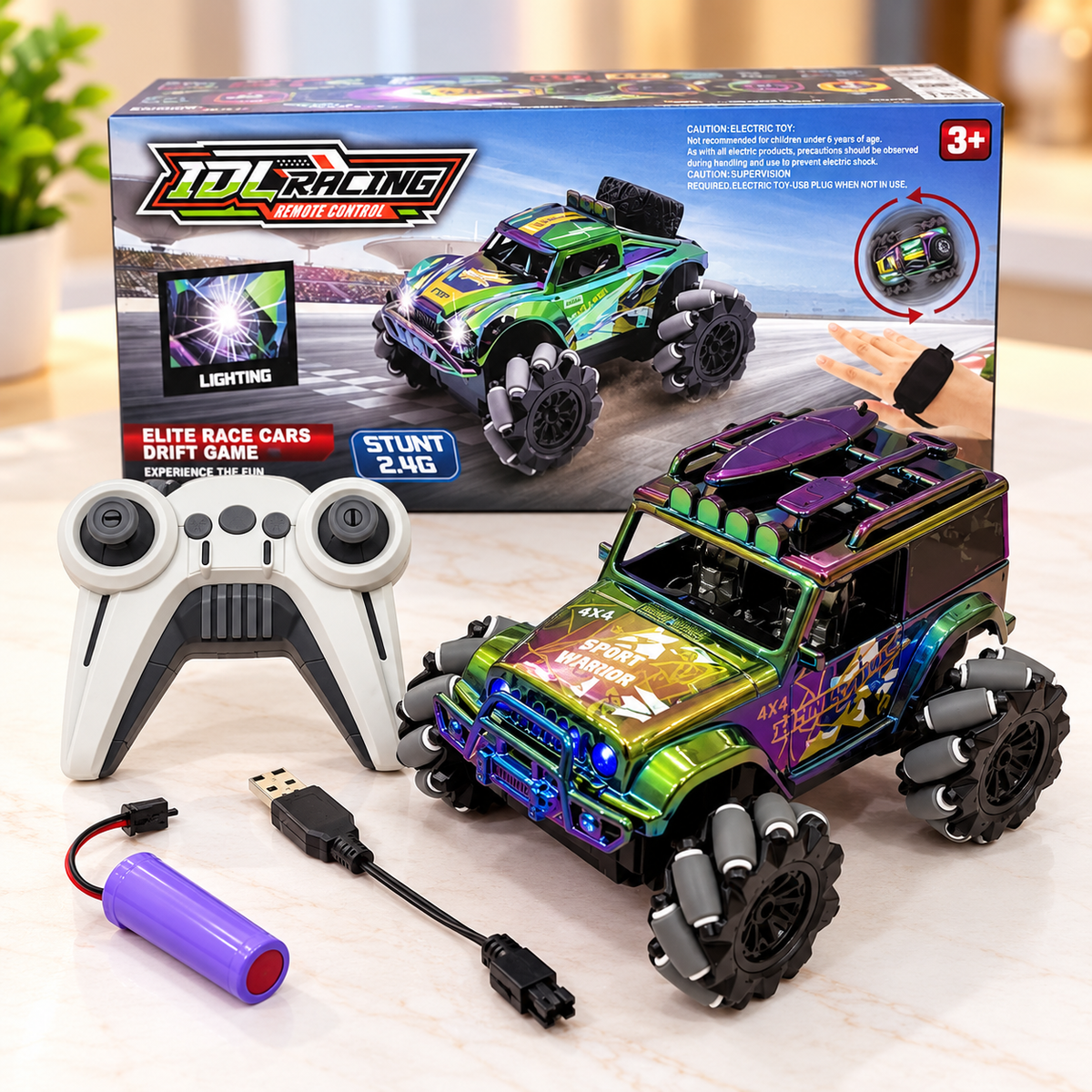 Remote Control 4x4 Stunt Drift Car for Kids.