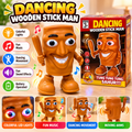 Dancing Wooden Stick Man Toy with Lights & Music.