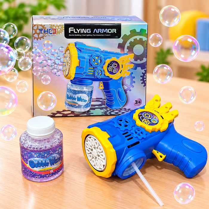 Flying Armor Automatic Bubble Gun for Kids