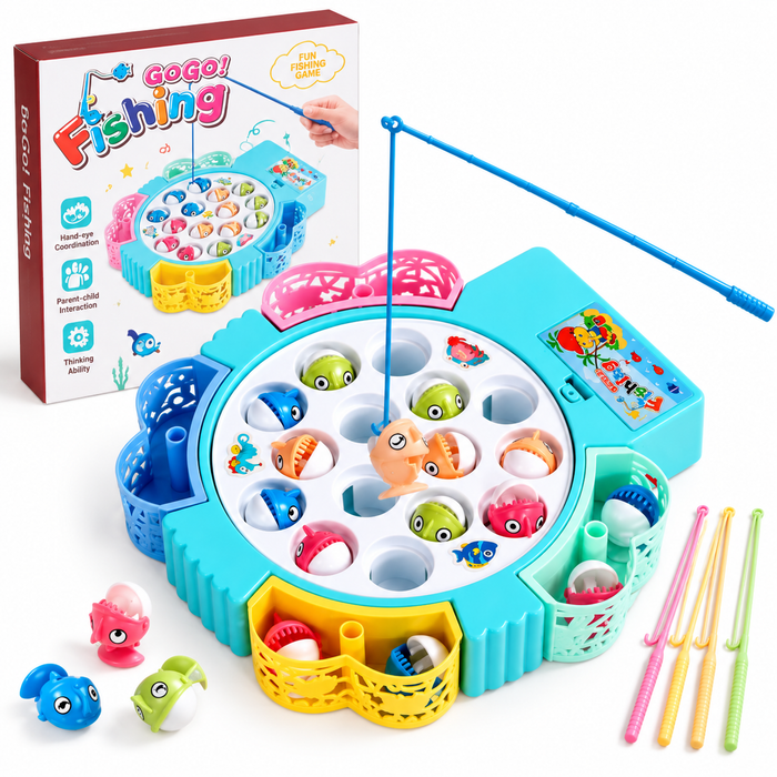 GoGo Fishing Electric Rotating Fishing Game for Kids
