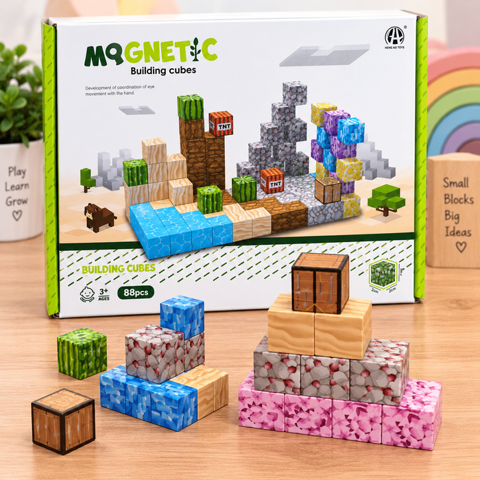 88PCS Magnetic Building Cubes Set for Kids
