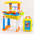 Kids Kitchen Play Set with Portable Carry Case