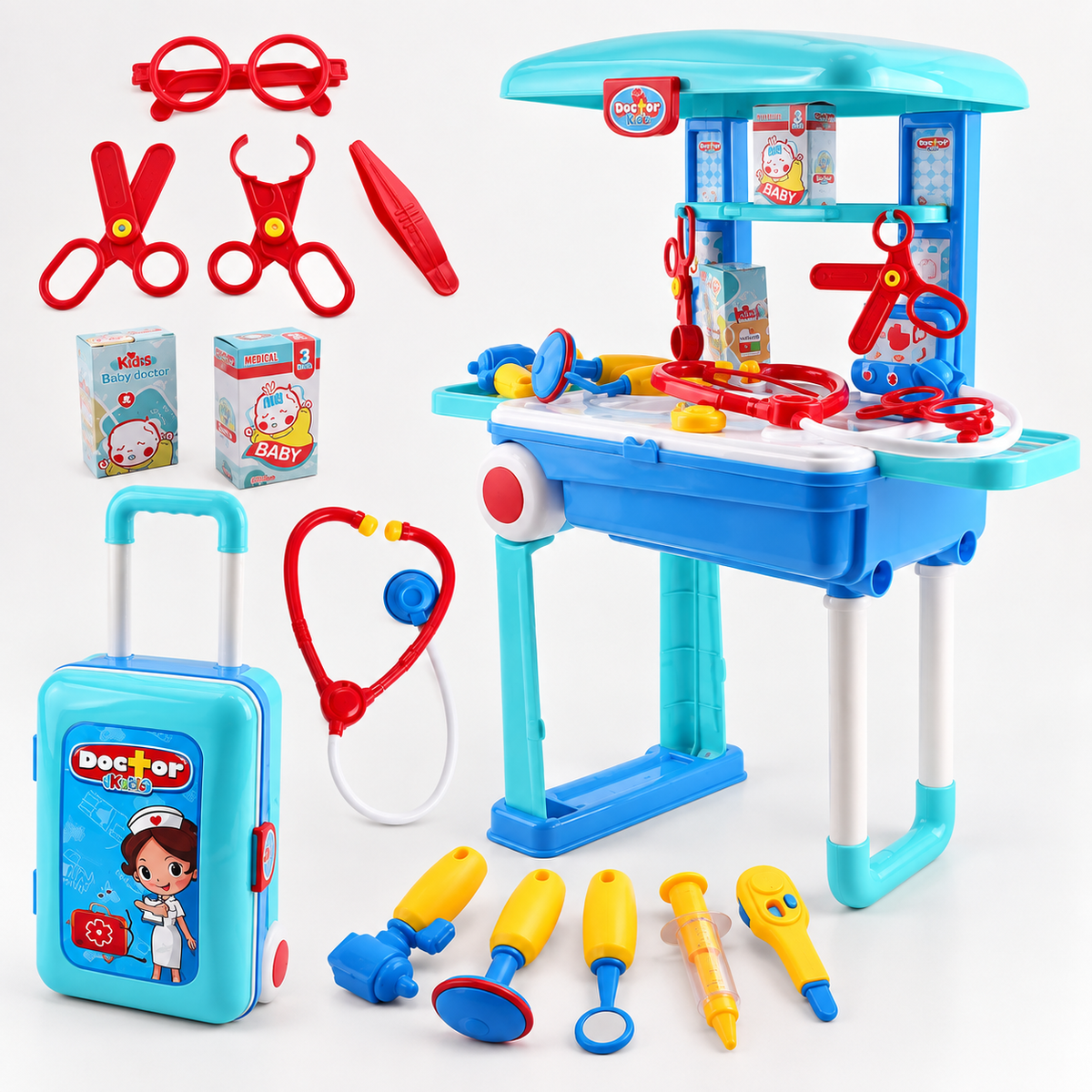 Kids Doctor Medical Play Set with Carry Case