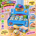 Rainbow Mystery Squishy Bun – Colorful Sensory Squeeze Toy