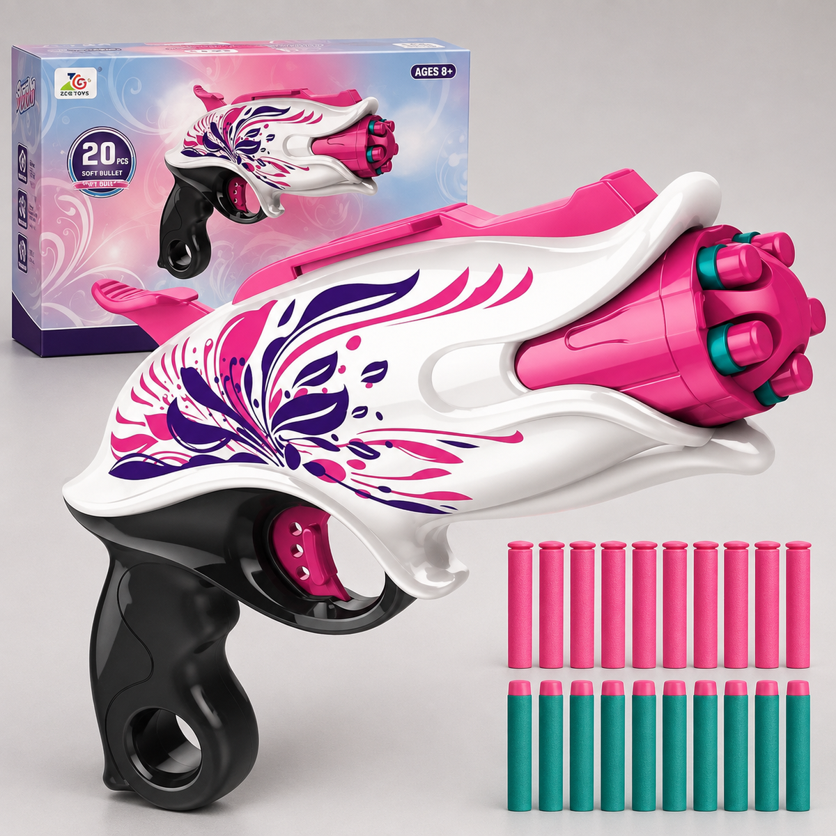 Floral Strike Soft Bullet Blaster Gun