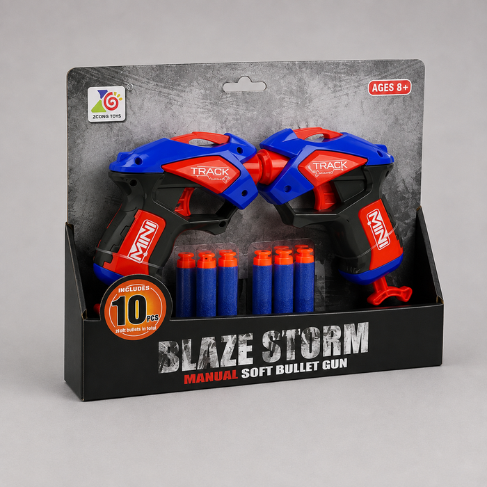 Dual Blaster Soft Bullet Gun Set