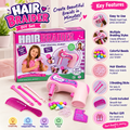 Kids DIY Hair Braider Styling Set with Colorful Beads & Accessories