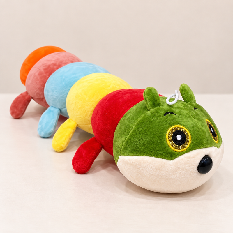 Rainbow Caterpillar Plush Stuffed Toy