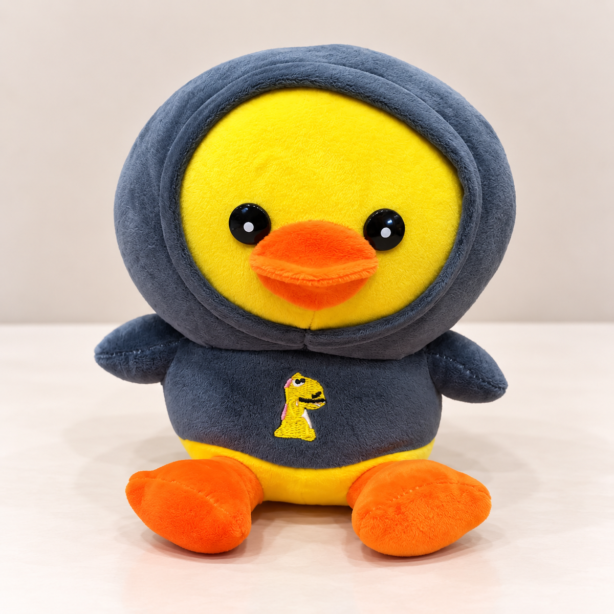 Yellow Duck Plush Stuffed Toy with Hoodie (15cm)
