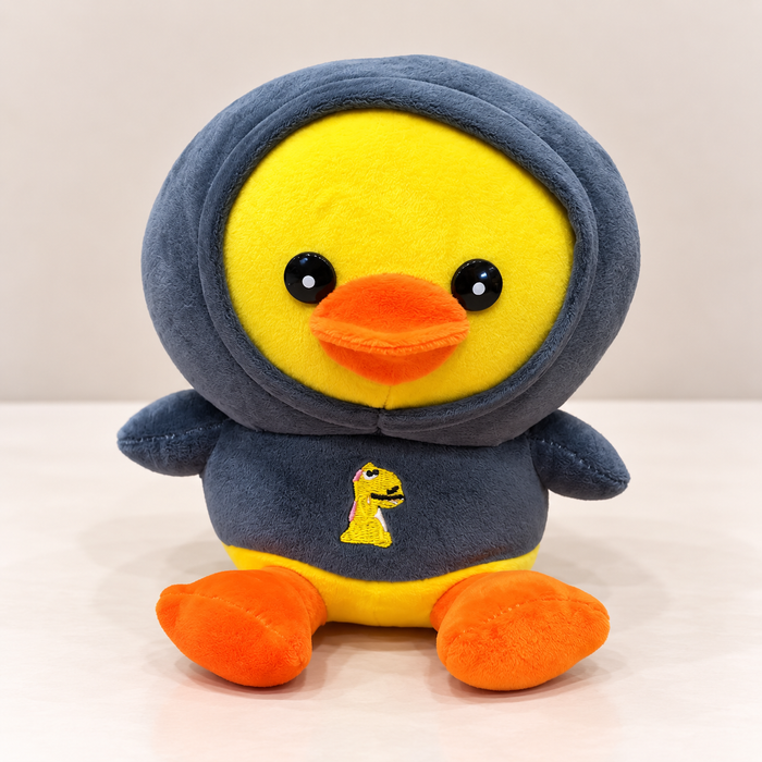 Yellow Duck Plush Stuffed Toy with Hoodie (15cm)