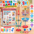 2-in-1 Kids Ball Toss &amp; Ring Toss Game Set (33 Pieces)