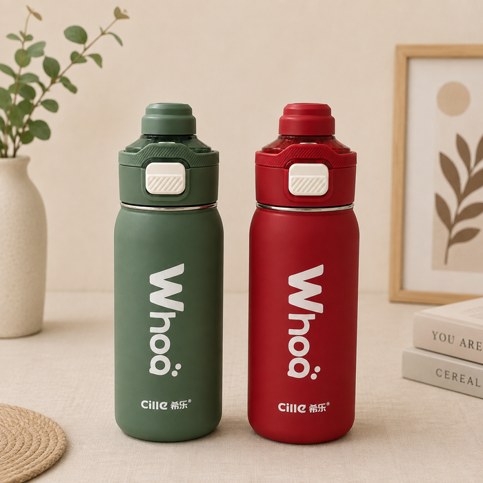 Cille Whoo Insulated Water Bottle