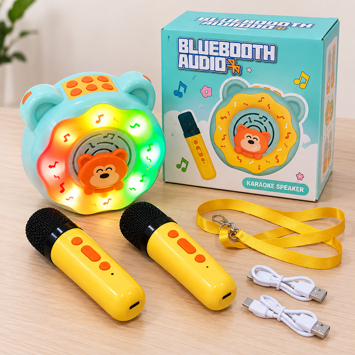 Kids Bluetooth Karaoke Speaker Set