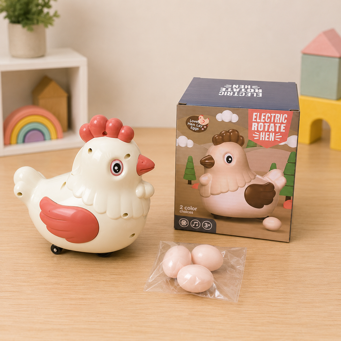 Electric Rotating Hen Egg-Laying Toy