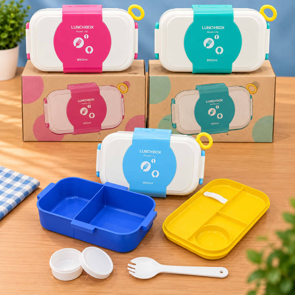 ColorPop Multi-Compartment Kids Lunch Box