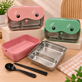Cute Face Stainless Steel Kids Lunch Box